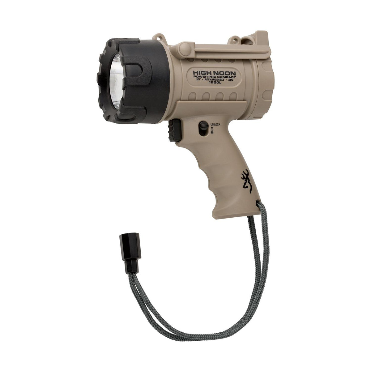 Browning High Noon Power Pro Compact Spotlight 1250 Lumens Coyote Tan