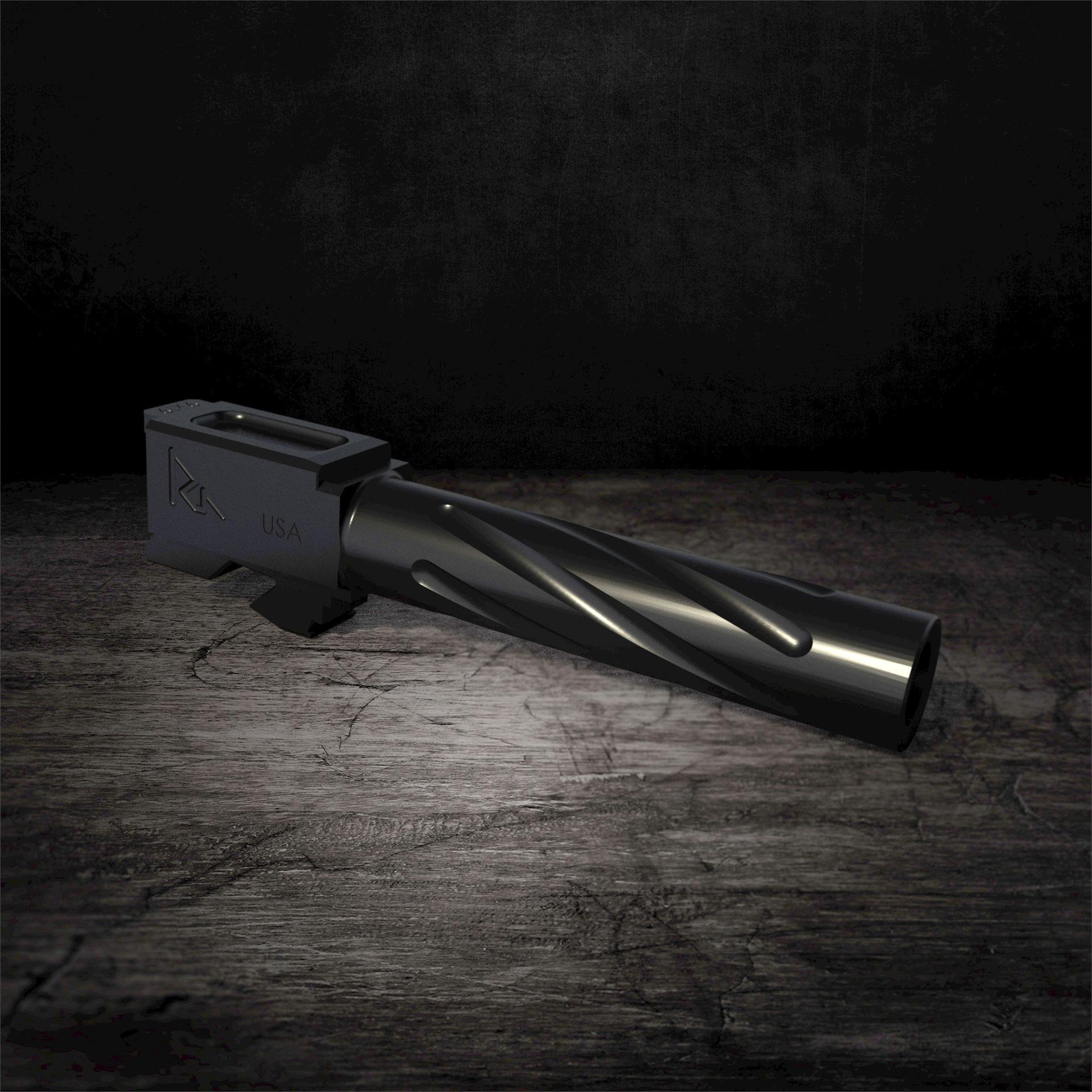 Rival Arms Match-Grade Drop-In Barrel for Glock 19 Gen3/4 1:10 Twist Black PVD