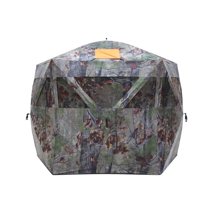 Barronett Blinds Feather Five Ground Blind Bloodtrail Backwoods Camo 5-Sided 4-Hunter