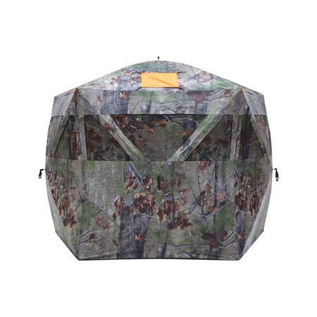 Barronett Blinds Feather Five Ground Blind Bloodtrail Backwoods Camo 5-Sided 4-Hunter