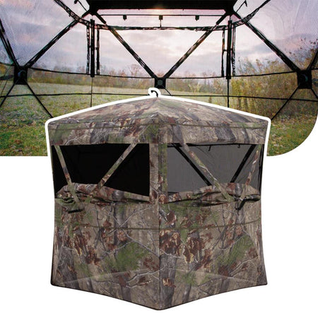 Barronett Blinds Insight See-Through Ground Blind in Bloodtrail Backwoods Camo