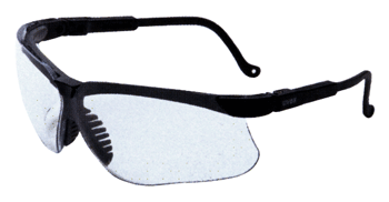 Howard Leight Genesis Safety Glasses Black Frame Clear Lens ANSI Z87+