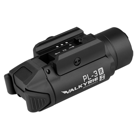 Olight PL-3R Valkyrie Black Anodized Rail Mount Weapon Light 1500 Lumens White LED