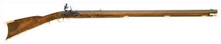 Traditions Kentucky Flintlock Rifle 50 Cal 33.5" Blued Barrel Hardwood Stock Muzzleloader