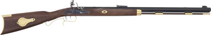Traditions Hawken Woodsman 50 Cal Flintlock Blued Barrel Hardwood Stock Muzzleloader Rifle