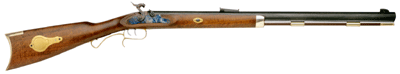 Traditions Hawken Woodsman Rifle 50 Cal Percussion 28" Octagonal Blued Barrel Hardwood Stock