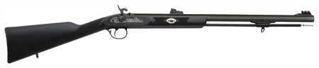 Traditions Deerhunter R3300850 50 Cal Percussion 24" Blued Octagon Barrel Black Synthetic Muzzleloader