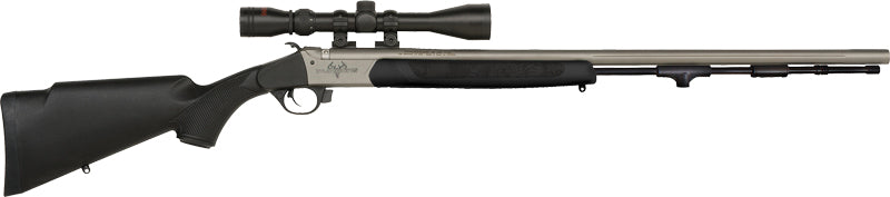 Traditions Pursuit XT Muzzleloader Rifle 50 Cal 3-9x40 Scope S/S Cerakote Black Synthetic