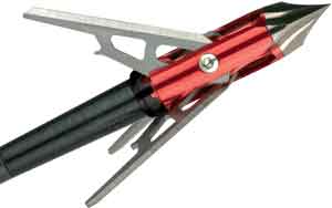 Rage 3-Blade Broadhead 100gr Chisel Tip 1.6" Cut with Shock Collar 3-Pack
