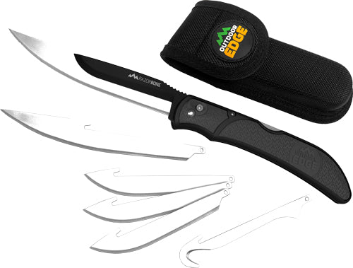 Outdoor Edge Razor-Bone 6-Blade Combo Set Gray with Sheath