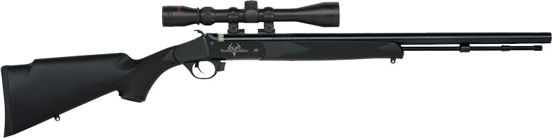 Traditions Redi-Pak Buckstalker RBP 50 Cal 24" Blued Barrel Black Synthetic with Scope and Accessories