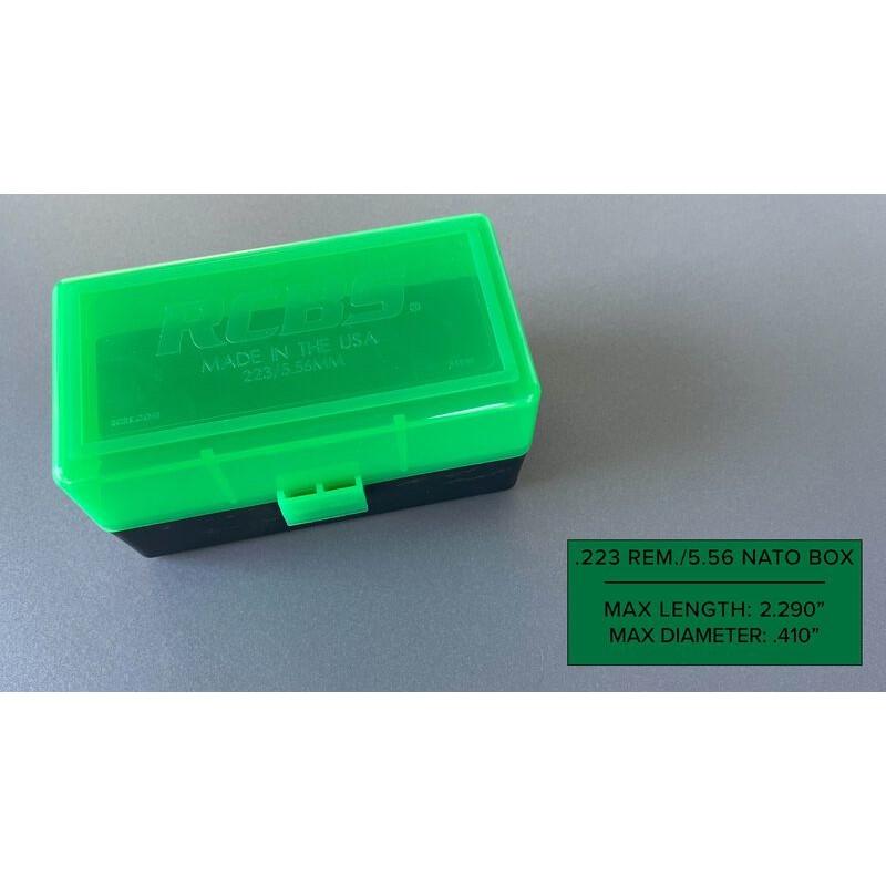 RCBS Impact-Resistant Ammo Box .223 Rem 5.56 NATO 50-Round