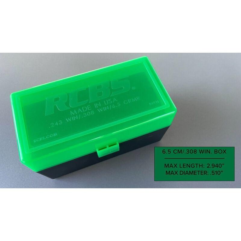 RCBS Impact-Resistant Ammo Box .243 Win 50-Round Capacity