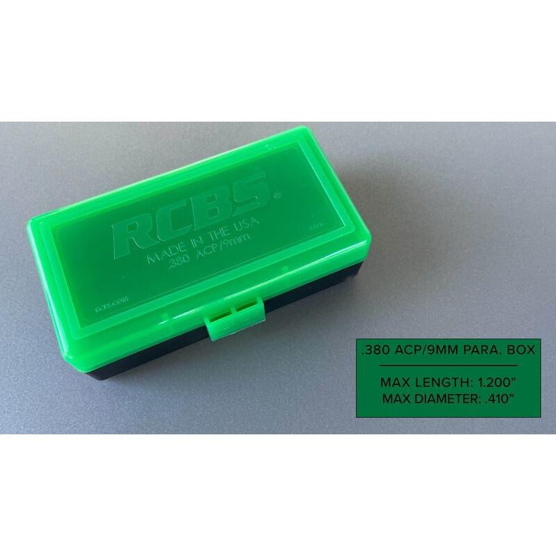RCBS Impact-Resistant Ammo Box for .380 ACP 50-Round