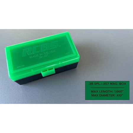 RCBS Impact-Resistant Ammo Box .38 Special/.357 Mag 50-Round