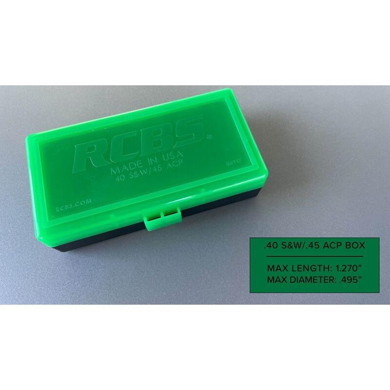 RCBS Impact-Resistant Ammo Box .40 S&W/.45 ACP 50-Round