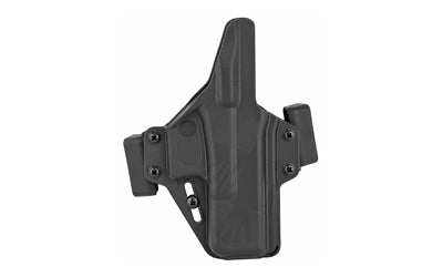 Raven Concealment Systems Perun OWB Holster, 1.5" Belt Loops, Fits Glock 19, Ambidextrous, Black Polymer PXG19