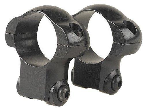 Redfield Ruger 77 & Mark II LA/SA Steel Scope Rings - 1" Medium Black