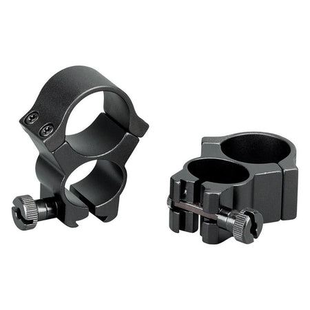 Redfield See-Thru Dovetail Scope Rings .22 Cal 3/8" Grooved Receiver Black 2-Pack