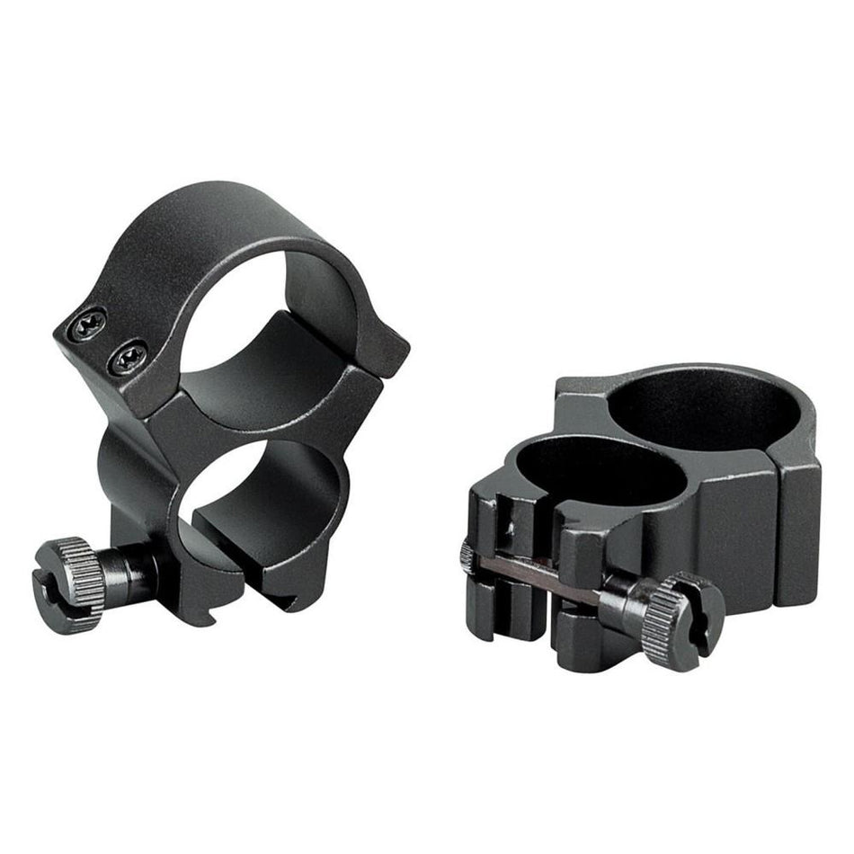 Redfield See-Thru Dovetail Scope Rings .22 Cal 3/8" Grooved Receiver Black 2-Pack