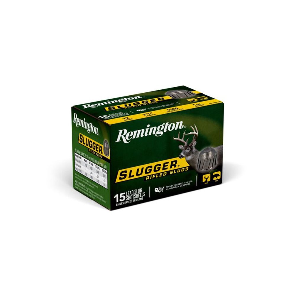Remington Slugger 12 Gauge 2-3/4" 1oz. Lead Rifled Slug