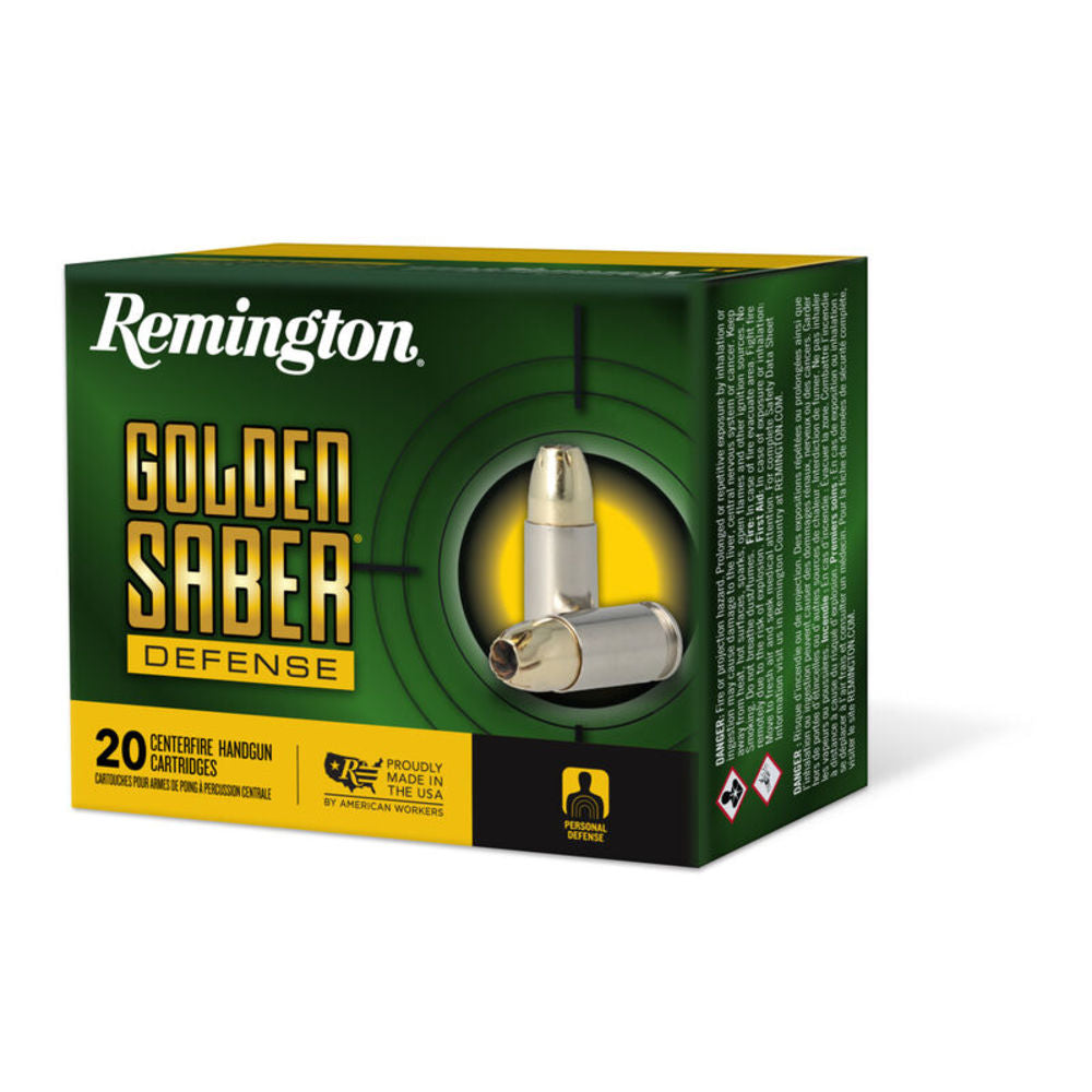 Remington Golden Saber Defense +P 9mm Luger / Parabellum 124 gr JHP ammo