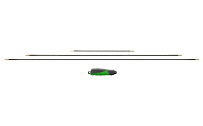 Remington 3-Piece Carbon Fiber Cleaning Rod Set Universal 12" 36" 40" 8-32 Threads Plastic Tube R16229