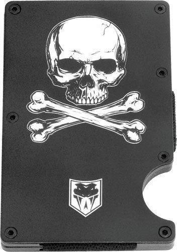 CobraTec RFID Jolly Roger Aluminum Wallet and Money Clip