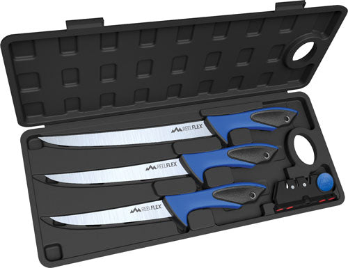 Outdoor Edge Reel Flex Pak 5-Piece Set with 3 Fillet Knives