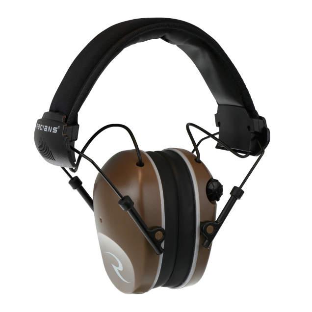Radians Dual Microphone Electronic Earmuff 23dB NRR Black Tan