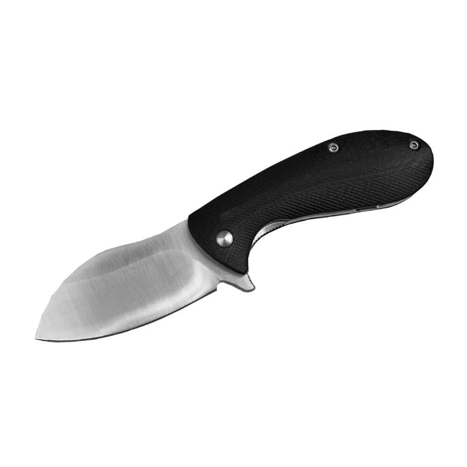 ABKT Elite BB Grunt Folding Knife 2-3/4" Drop Point Blade in Black