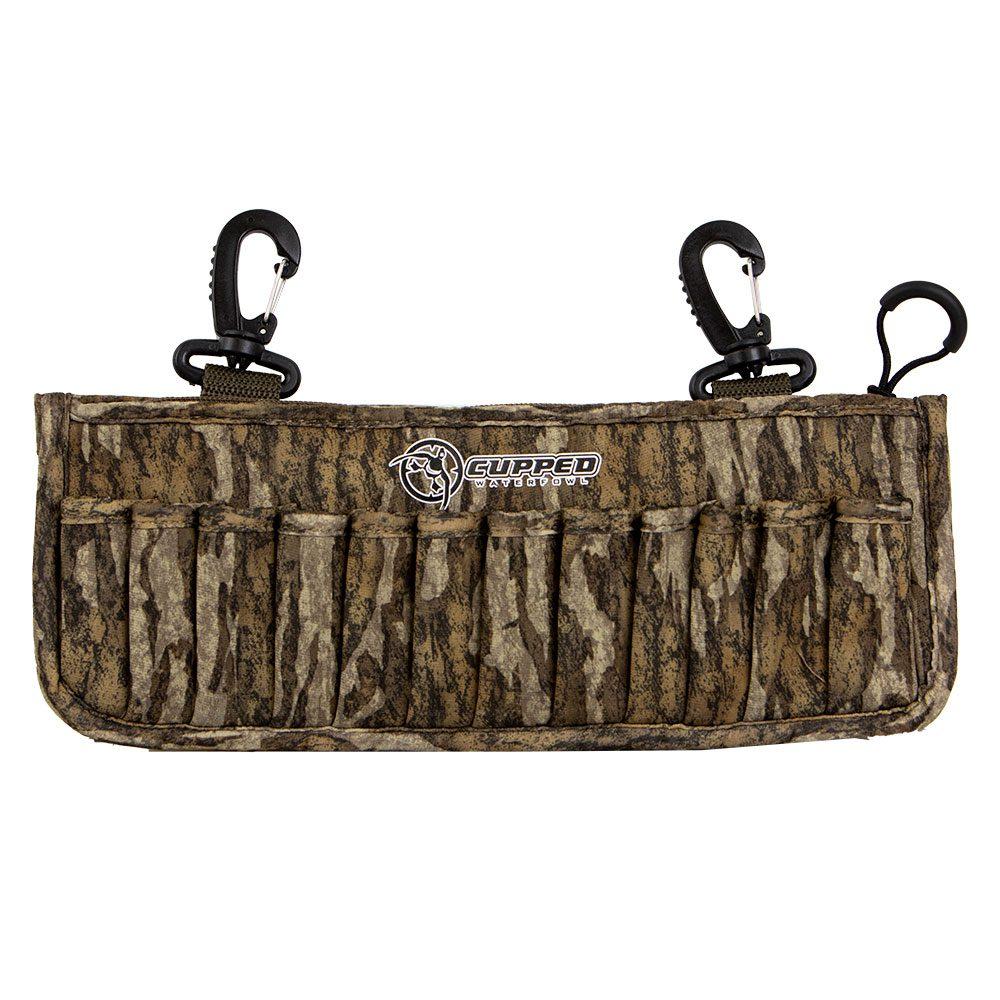 Cupped Mossy Oak Bottomland Neoprene Shell Pack - Holds 2 Dozen Shotgun Shells