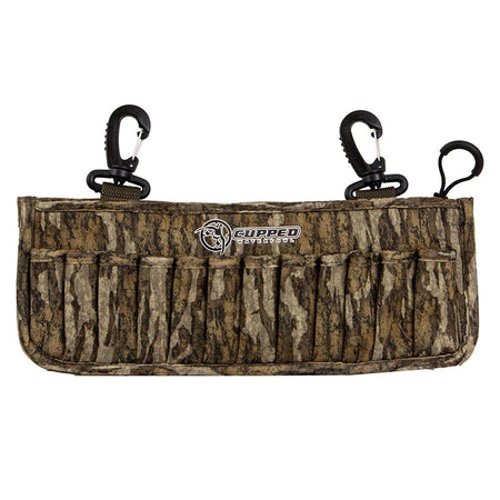 Cupped Mossy Oak Bottomland Neoprene Shell Pack - Holds 2 Dozen Shotgun Shells