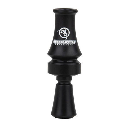 Cupped Comeback Quack Double Reed Duck Mouth Call Black Acrylic