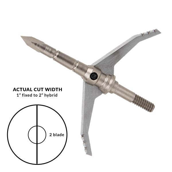 Dead Ringer Just Nasty 2.0 Carbon Steel Broadhead 100/125 Grain 2.0 Cut