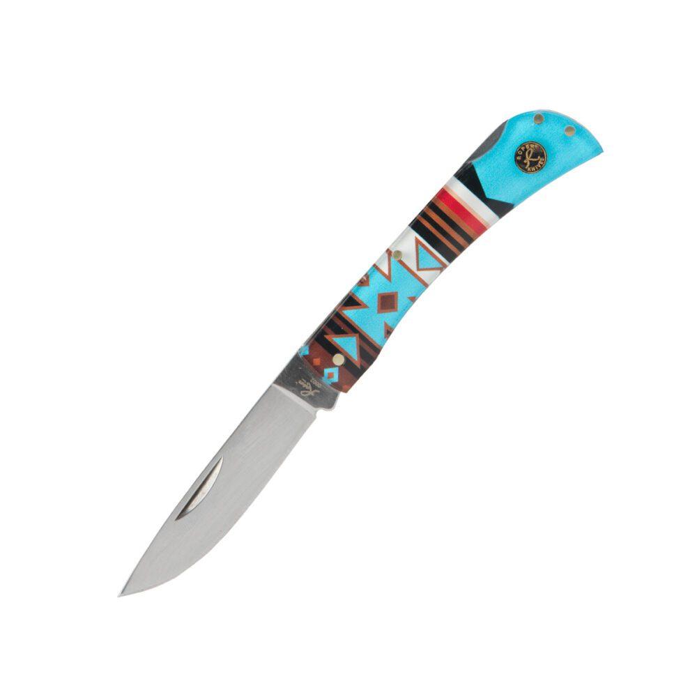 ABKT Roper Tumbleweed Sunset Series II Folding Knife 3-Inch Drop Point Blade