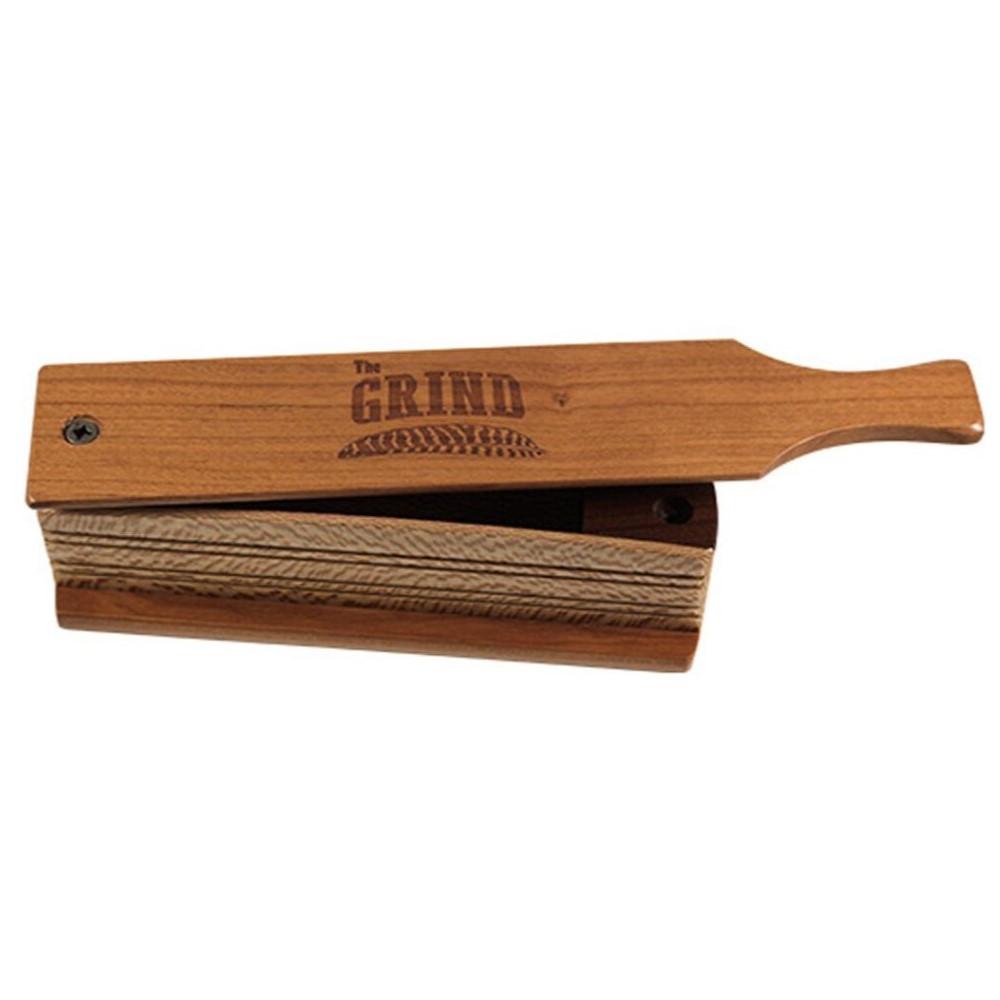 The Grind Turkey Box Call Cherry Lid Custom Laser Engraved