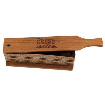 The Grind Turkey Box Call Cherry Lid Custom Laser Engraved