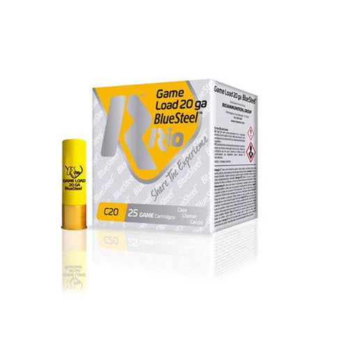 Rio Ammunition Game Load BlueSteel 20 Gauge 2.75 in / 2.75 in #4 7/8 oz