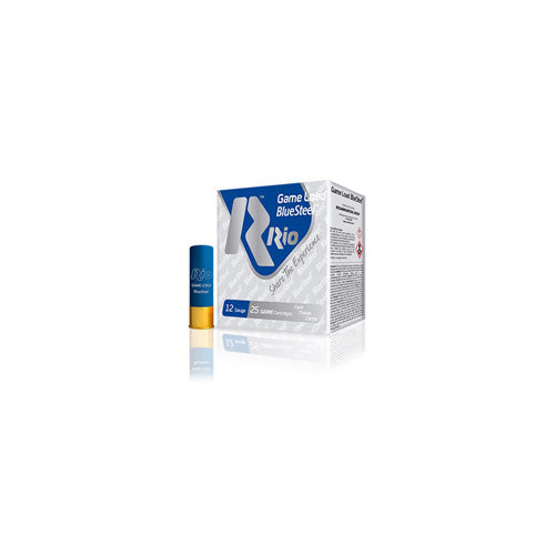 Rio Ammunition 12 Gauge GLBS327 Game Load BlueSteel 2.75" 1-1/8oz 7 Shot