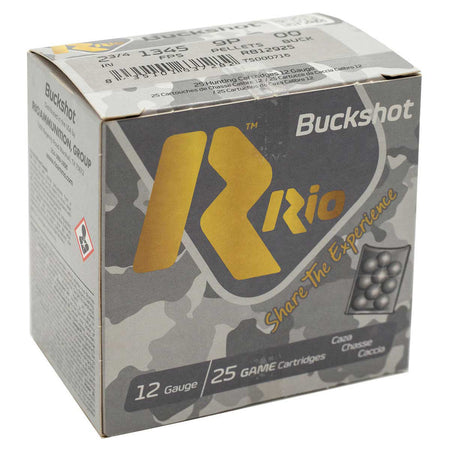 Rio Ammunition Royal Buck 9 Pellets 12 Gauge 2.75 in / 2.75 in 00 Buck 1-1/8 oz