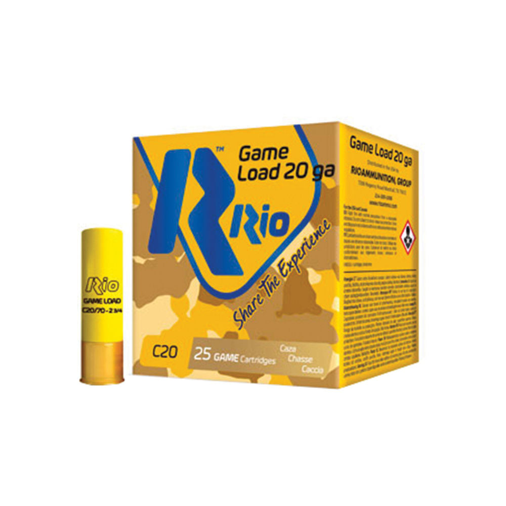 Rio Ammunition Game Load Light 20 Gauge 2.75 in / 2.75 in #7.5 1 oz
