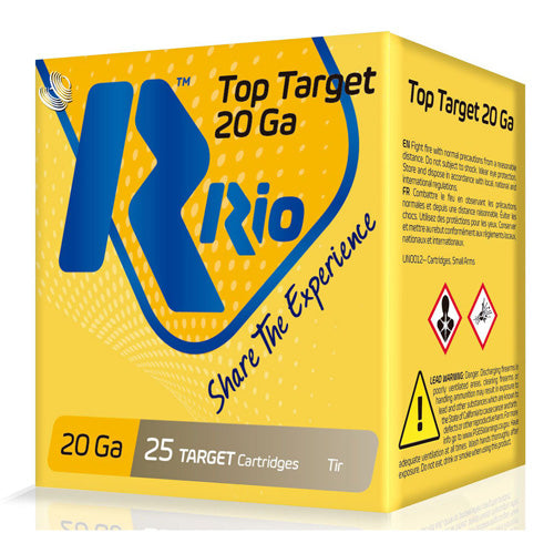 Rio Ammunition Top Target 20 Gauge 2.75 in / 2.75 in #8 7/8 oz