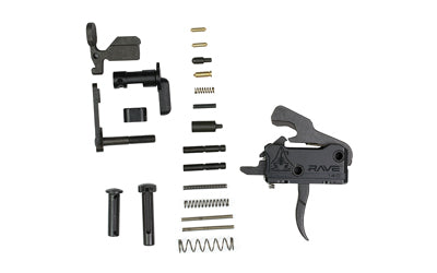 Rise Armament Rave 140 Single Stage Trigger with Lower Parts Kit, Fits AR-15, 3.5 lb Pull, Black T017-12003