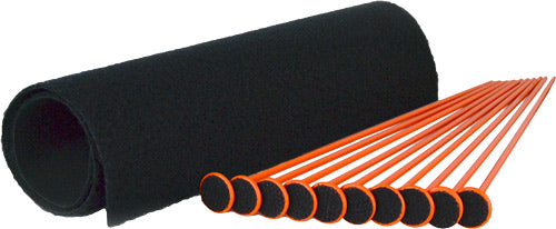 GSS Small Rifle Rod Kit, 10 Orange Rifle Rods .22 Cal 19"x15"