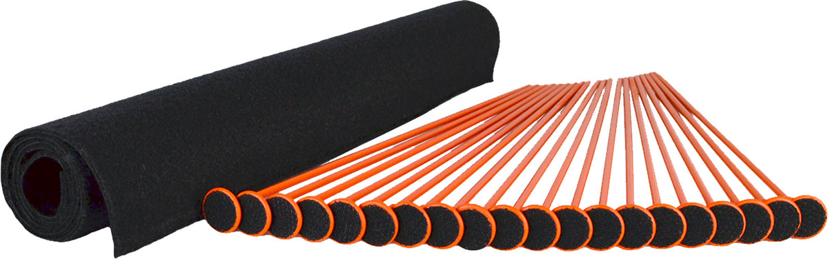GSS Medium Rifle Rod Kit 20 Orange Rods .22 Cal 19"x30"