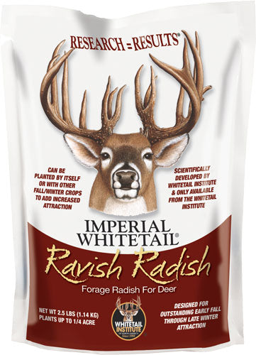 Whitetail Institute Ravish Radish Deer Food Plot Seed 1/4 Acre 2.5 lbs Fall