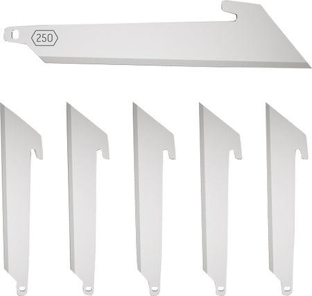 Outdoor Edge 2.5" Utility Replacement Blade Pack 6 Stainless Steel Blades
