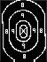 Speedwell Official NRA Police Qualification Silhouette Target Repair Center - 500 Pack