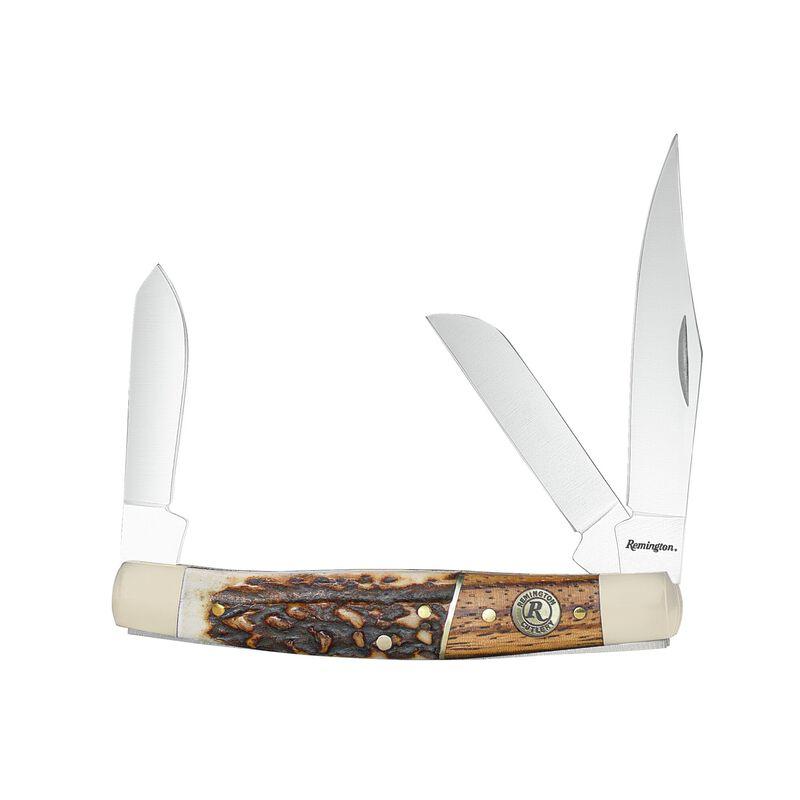 Remington Guide Stockman Folding Knife 3 Blades Brown Handle